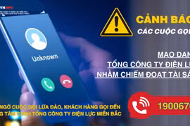 Mạo danh Tổng công ty Điện lực miền Bắc thông tin không đúng sự thật nhằm lừa đảo khách hàng