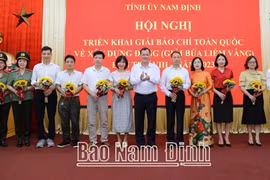 Nam Định phát động giải Báo chí toàn quốc về xây dựng Đảng lần thứ VIII