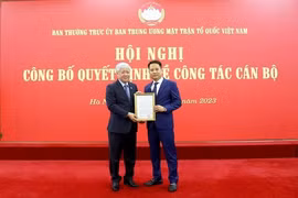 Nhà báo Trương Thành Trung được bổ nhiệm giữ chức Tổng Biên tập Tạp chí Mặt trận