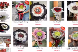 Độc đáo những bó hoa trái cây thu hút khách hàng dịp lễ 8/3