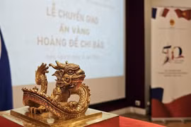 Ấn vàng 'Hoàng đế chi bảo' đã được chuyển giao cho Việt Nam