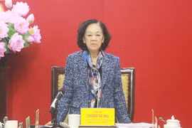 Đồng chí Trương Thị Mai làm việc với Ban Thường vụ Tỉnh uỷ Quảng Ninh