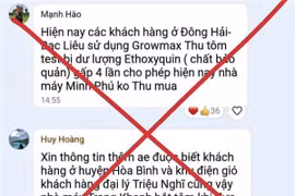 Bạc Liêu: Xử phạt 2 trường hợp đăng tin sai sự thật liên quan đến thức ăn thủy sản