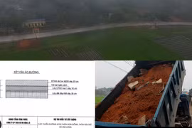 Tam Dương (Vĩnh Phúc): Nghi vấn nhà thầu sử dụng vật liệu thải xây dựng công trình tiền tỉ?