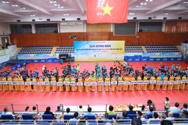 Khai mạc Giải bóng bàn tranh Cúp Báo Hànộimới