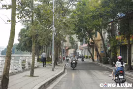 Hà Nội: Sau một tháng giành lại vỉa hè, tuyến đường quanh hồ Tây đã có nhiều thay đổi