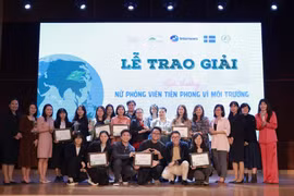 Trao 11 giải thưởng báo chí “Nữ phóng viên tiên phong vì môi trường”