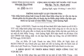Phát lộ những sai phạm tại dự án Khắc phục khẩn cấp hậu quả thiên tai một số tỉnh miền Trung- tỉnh Quảng Ngãi