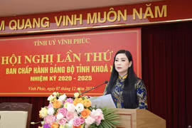 Ban Chấp hành Đảng bộ tỉnh Vĩnh Phúc khóa XVII tổ chức hội nghị lần thứ 22