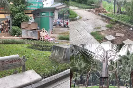 Hà Đông (Hà Nội): Các vườn hoa lớn đang xuống cấp nghiêm trọng