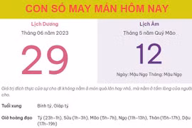 Con số may mắn hôm nay 29/6/2023 thứ 5, ngày 12/5 âm lịch