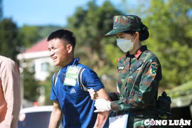 Hình ảnh tổng duyệt diễn tập quân y 3 nước Việt Nam, Lào, Campuchia