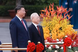 Tổng Bí thư Nguyễn Phú Trọng chủ trì lễ đón, hội đàm với Tổng Bí thư, Chủ tịch nước Trung Quốc Tập Cận Bình