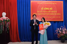Nhà báo Thái Thị Lệ Hằng giữ chức vụ Tổng Biên tập Báo Khánh Hòa
