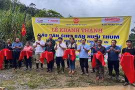 Báo Nhân Dân khánh thành cầu dân sinh cho đồng bào dân tộc xã Na Ngoi, huyện Kỳ Sơn