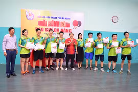 50 vận động viên tham dự Giải bóng bàn Hội Nhà báo TP Đà Nẵng năm 2023