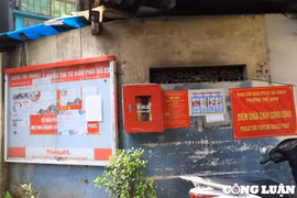 Hà Nội: Sợ mất trộm, hộp đựng đồ cứu hỏa ở khu dân cư trong cảnh 'khóa chặt'