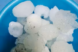 Lào Cai xuất hiện mưa đá