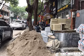 Lát đá vỉa hè, duy tu đường phố Hà Nội: Sao cứ phải vội vàng cuối năm?