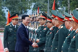Chủ tịch nước Võ Văn Thưởng thăm Lữ đoàn K3, Tổng cục II - Bộ Quốc phòng