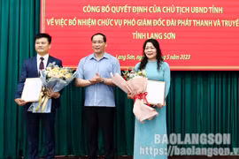 Bổ nhiệm 2 tân Phó Giám đốc Đài Phát thanh và Truyền hình tỉnh Lạng Sơn