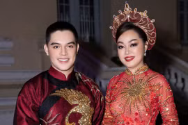 Diện Áo dài của NTK Brian Võ, Hoa hậu Hoàng Thanh Nga lộng lẫy trong Lễ hội Áo dài TP. Hồ Chí Minh