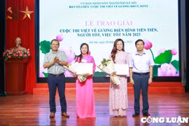TP. Hà Nội vinh danh các tác giả đoạt giải Cuộc thi viết về gương điển hình tiên tiến, người tốt, việc tốt