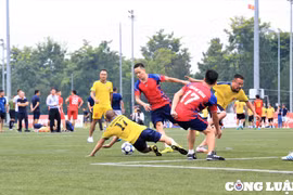 Sôi động Giải bóng đá Press Cup lần thứ 7 năm 2023