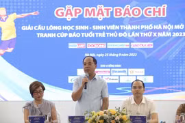 Gần 1.200 vận động viên tham gia Giải cầu lông học sinh, sinh viên Hà Nội năm 2023