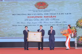 Lễ hội đền thờ Lê Hoàn được công nhận Di sản văn hóa phi vật thể Quốc gia