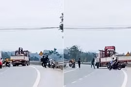 Điều tra vụ nhóm thanh niên chặn xe tải, đập vỡ kính ở Nghệ An