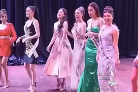 Dàn Hoa hậu Philippines mặc váy dạ hội nhảy "See tình"