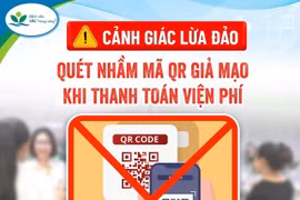 Cảnh báo: Mất tiền khi quét mã QR giả mạo tại quầy thanh toán viện phí