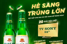 Chào nắng hè, bật nắp bia Hà Nội xanh cùng chương trình khuyến mại “Hè sang trúng lớn”