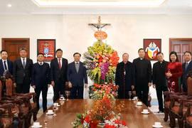Bí thư Thành ủy Hà Nội thăm Tổng giáo phận Hà Nội dịp Giáng sinh