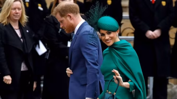 Harry và Meghan trong buổi lễ hôm 9/3 vừa qua. Ảnh: Reuters