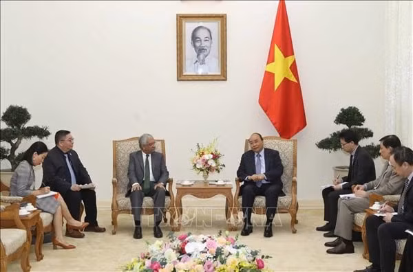 Quang cảnh buổi tiếp. Ảnh: TTXVN