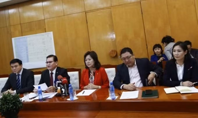 Nội các Mông Cổ họp khẩn để bàn biện pháp đối phó Covid-19 hồi cuối tháng 1. Ảnh: Montsame.