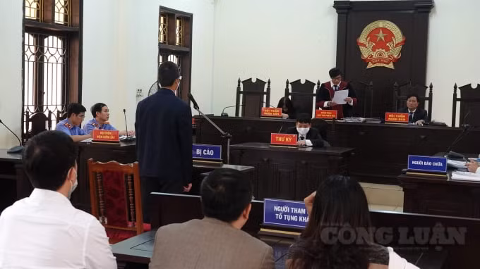 Toàn cảnh phiên tòa xét xử ngày 13/3.