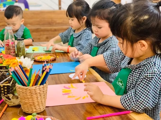 Một hoạt động của trường mầm non Maple Leaf – Lá Phong Xanh.