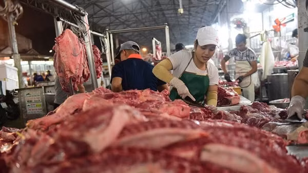 Giá thịt lợn neo ở mức cao trong những ngày qua. Ảnh: TTO