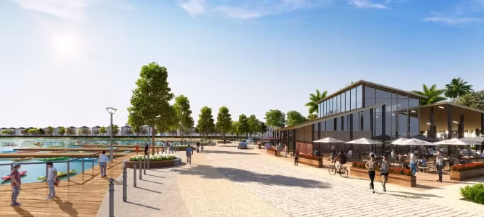 River Park 1 còn được xem là bản hòa ca của cây và nước với mảng xanh lên đến hơn 24.000m2, cùng hệ thống sông bao bọc, mang lại cuộc sống hạnh phúc và tài lộc cho gia chủ.