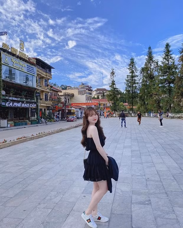 Cô nàng chọn thị trấn Sa Pa làm điểm đến thú vị sau vụ giận dỗi với Quang Hải. Ảnh: internet.
