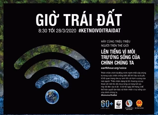 Hưởng ứng sự kiện Giờ Trái đất năm 2020.