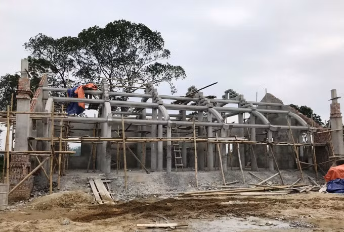Công trình xây dựng chùa Linh Sâm trái phép, chồng lấn lên phần đất khu di tích Quốc gia Đền Hữu