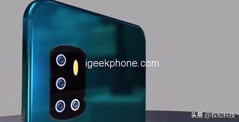 Cụm camera của máy sẽ sắp xếp theo hình chữ L.