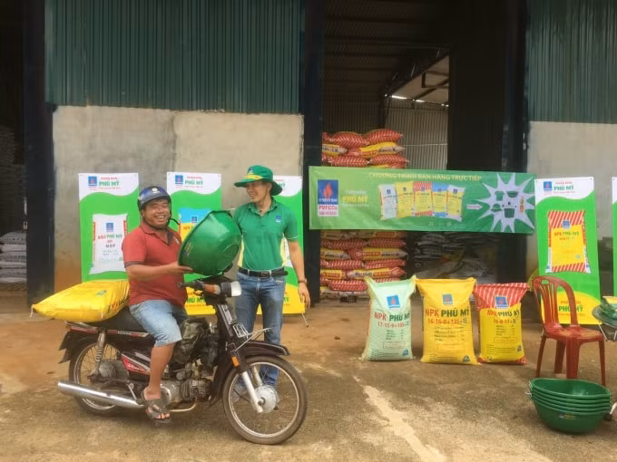 Hoạt động kinh doanh phân bón Phú Mỹ.