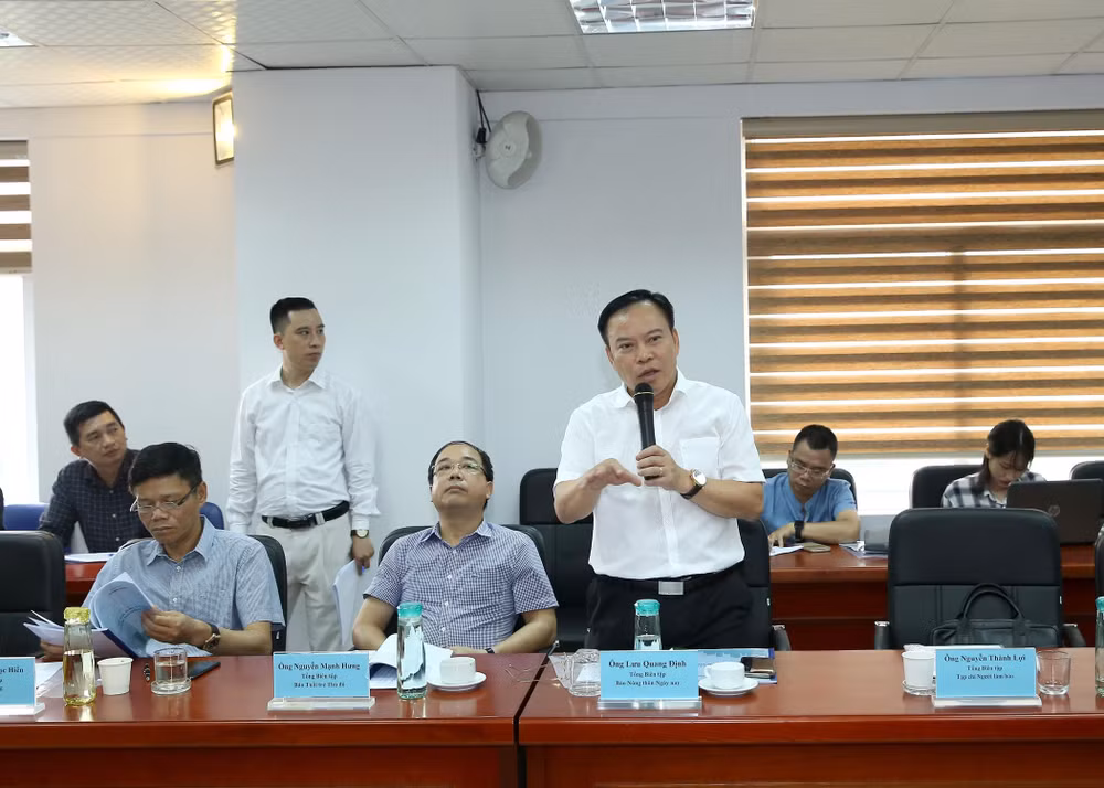Nhà báo Lưu Quang Định, Tổng Biên tập báo Nông thôn ngày nay/Điện tử Dân Việt. Ảnh: Sơn Hải