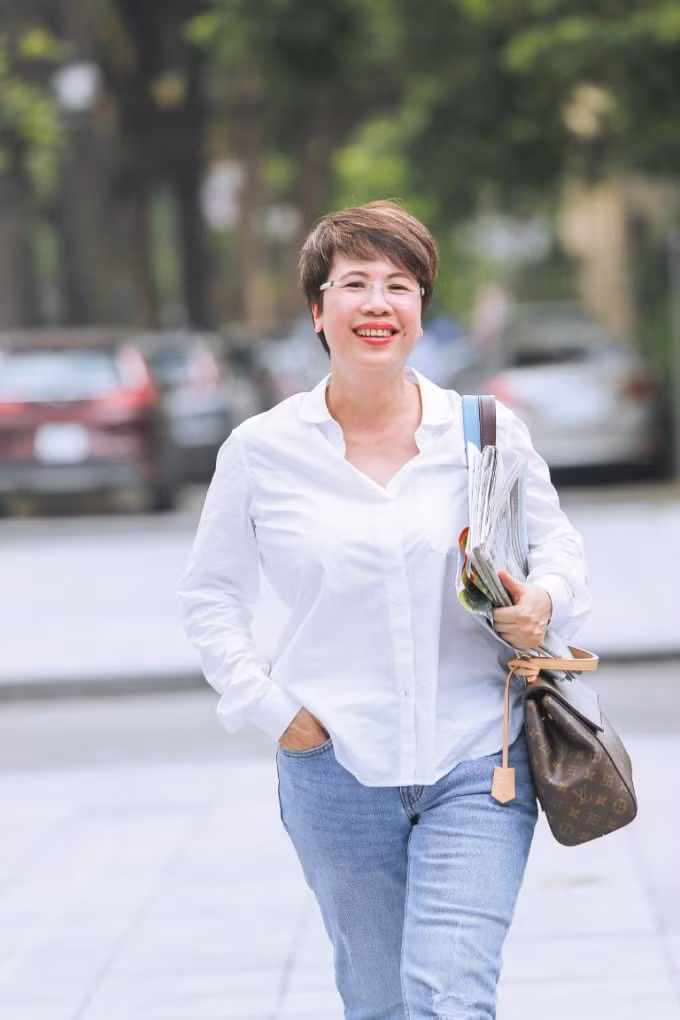 Nhà báo Lê Thị Bích Ngọc - Tổng Biên tập báo Lao động Thủ đô.