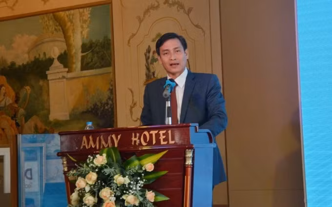 Thứ trưởng Bộ TN&MT Trần Quý Kiên phát biểu tại Hội nghị.